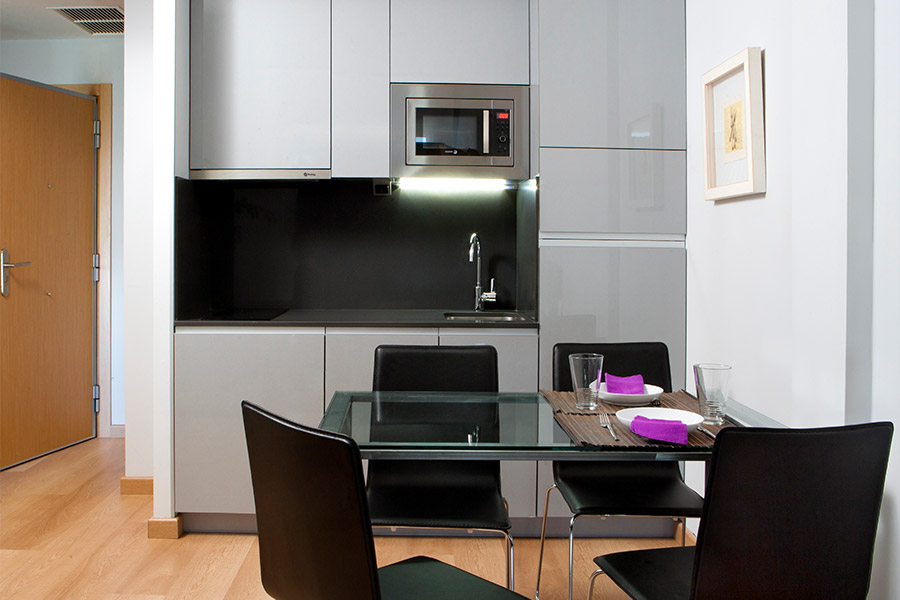 Kitchen of 1 bedroom apartment  Infanta Mercedes
