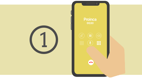 Illustration of a smartphone to show that it is necessary to make an appointment for face-to-face transactions.